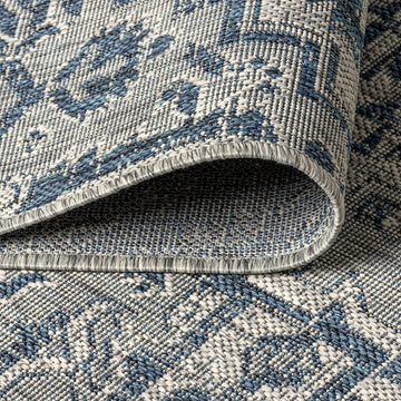 Estrella Bohemian Medallion Textured Weave Indoor/outdoor Runner Rug